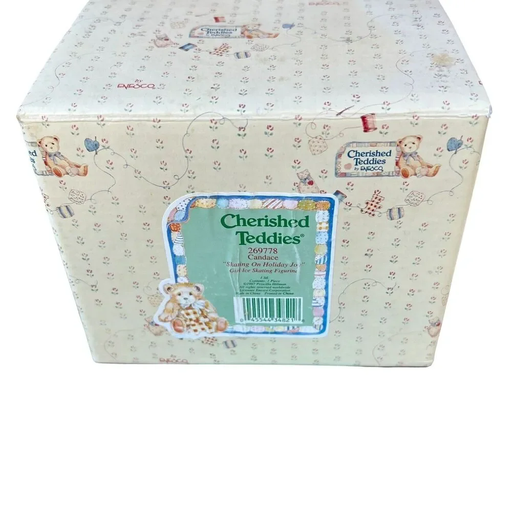 Cherished Teddies Candace Skating Skating On Holiday Joy #269778 1997 Enesco